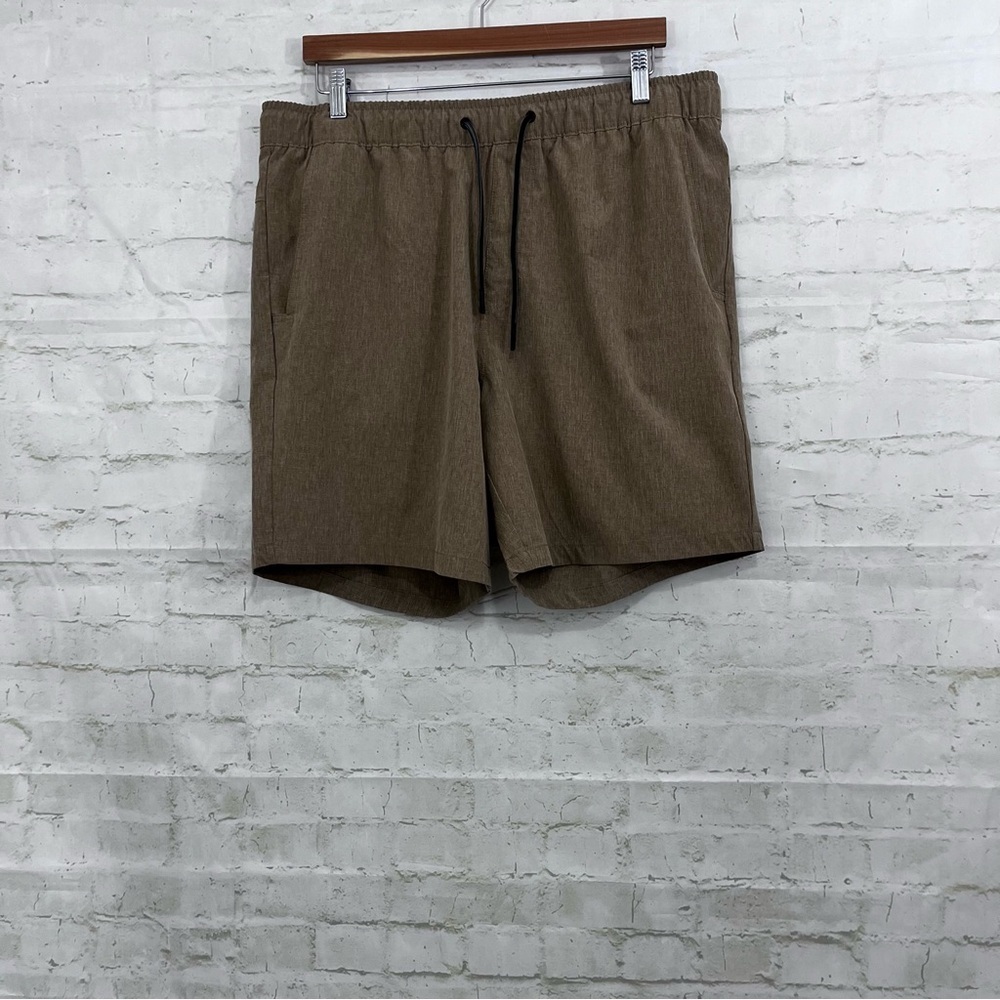 Eddie Bauer Tan Elastic Drawstring Waist Shorts